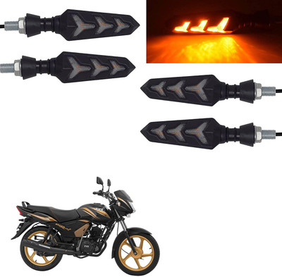 Vagary Rear, Side LED Indicator Light for TVS Star City(Yellow)