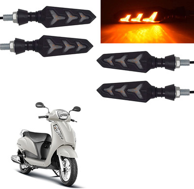 Vagary Rear, Side LED Indicator Light for Suzuki Access 125(Yellow)