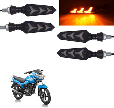 Vagary Rear, Side LED Indicator Light for TVS Universal For Bike(Yellow)