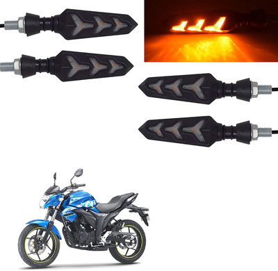 Vagary Rear, Side LED Indicator Light for Suzuki Gixxer(Yellow)