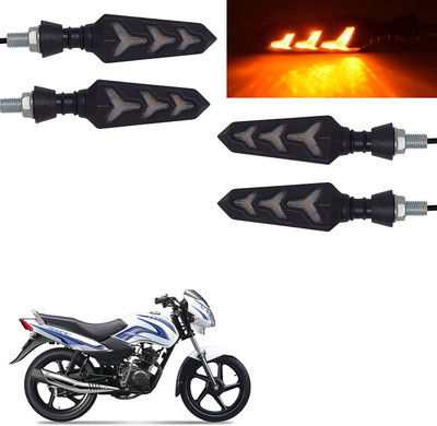 Vagary Rear, Side LED Indicator Light for TVS Star Sport(Yellow)