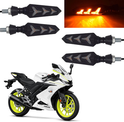Vagary Rear, Side LED Indicator Light for Yamaha YBR 125(Yellow)