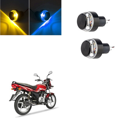 Vagary Front LED Indicator Light for Bajaj Platina 100(Blue, Yellow)