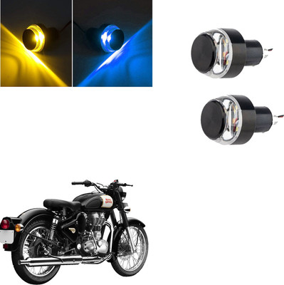 Vagary Front LED Indicator Light for Royal Enfield Classic 350(Blue, Yellow)