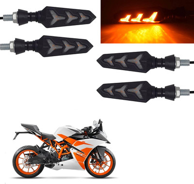VAGARY Rear, Side LED Indicator Light for KTM RC 200(Yellow)