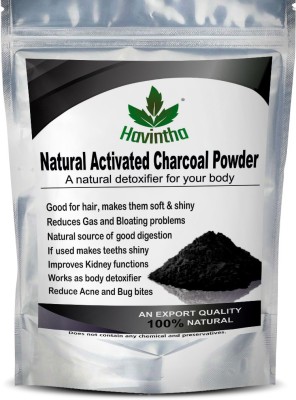 Havintha Natural Activated Charcoal Powder for Skin Removes Dead Skin,Detoxifier for Body(100 g)