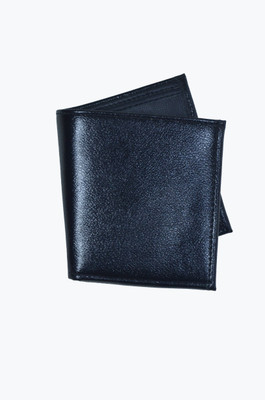 ASA CRAFT Men Formal Black Artificial Leather Wallet(3 Card Slots)