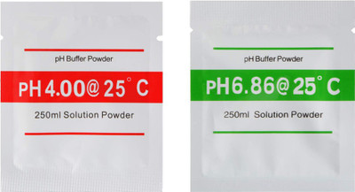 Morwater pH Meter Buffer Solution Powder for Precise and Easy ph Calibration, 6.86 & 4.01 Solid Filter Cartridge(5, Pack of 1)