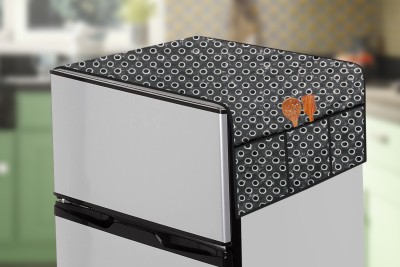 APEX HOME DECOR Refrigerator  Cover(Width: 22 cm, 3 Pocket Each Side Top Fridge Cover)