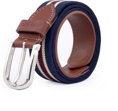 bacca bucci Men Casual, Evening, Party, Formal Multicolor Genuine Leather, Canvas Belt