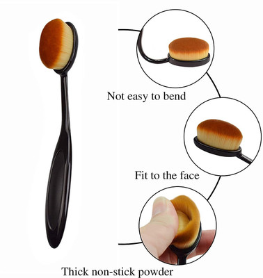 Emijun Ultra-Fine Fibers for Streak-Free, Flawless Coverage & Even Application(Pack of 1)