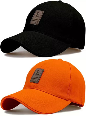 Rozti Applique, Solid, Self Design Skull Cap Cap(Pack of 2)