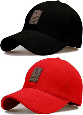 Brostin Applique, Solid, Self Design Skull Cap Cap(Pack of 2)