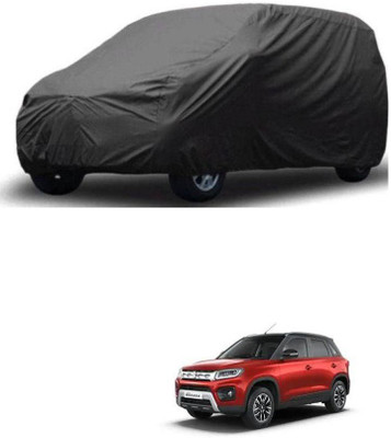 ARNEJA Car Cover For Maruti Suzuki Vitara Brezza (Without Mirror Pockets)(Grey)