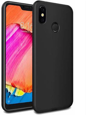 Stunny Back Cover for Mi Redmi Note 6 Pro(Black, Matte Finish, Silicon, Pack of: 1)