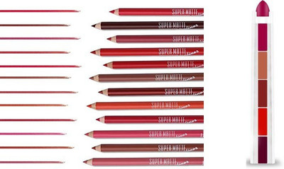Lele Combo of 12 Supermatte Lipliner with 5in Lipstick E-42(13 Items in the set)
