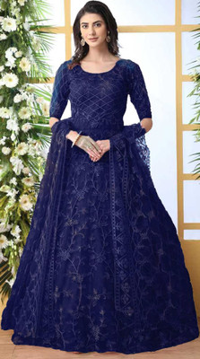 KB FAB Straight Gown(Dark Blue)