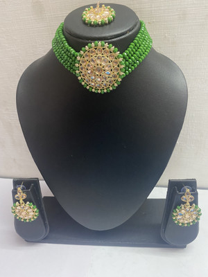 taransha Alloy Gold-plated Bronze Jewellery Set(Pack of 1)