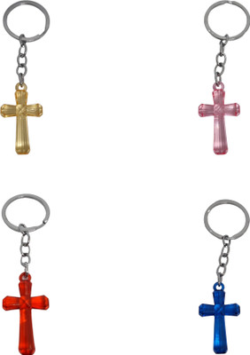 BLESSINGS Set Of 4 Cross L Key Chain