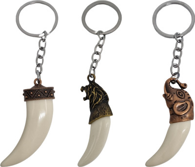 BLESSINGS Set Of 3 Metal Nail Key Chain