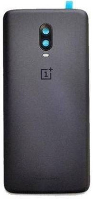 spareworld Back Cover for OnePlus 6T(Black, Pack of: 1)