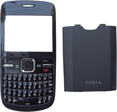 imbi Replacement front back body for Nokia C3 (This is not a phone) Front & Back Panel(Black)