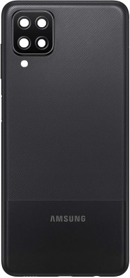 Sandreezz Samsung Galaxy M12 / SM-M127 (with Proper Logo) Back Panel(Black)