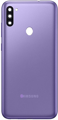 Sandreezz Samsung Galaxy M11 / SM-M115 (with Proper Logo) Back Panel(Purple)