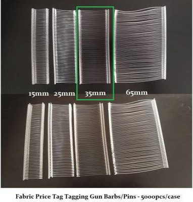 greengrow NYLON 35mm TAG PIN, BEST QUALITY (1FULL BOX) BLUE PIN Pins, Plastic Tip  Pins(Set Of 5000, White)