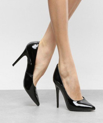 SHOETOPIA Women Heels(Black , 7)