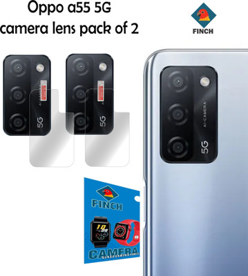 FINCH Back Tempered Glass for Oppo A55 5G(Pack of 2)