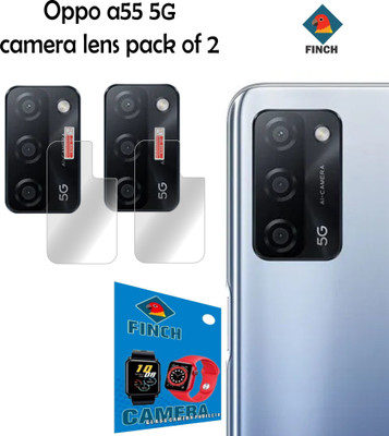 FINCH Back Tempered Glass for Oppo A55 5G(Pack of 2)