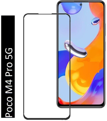 Bodoma Edge To Edge Tempered Glass for Poco M4 Pro, Poco M4 Pro 5G(Pack of 1)