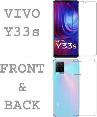RUNEECH Front and Back Screen Guard for VIVO Y33s, VIVO Y33S(Pack of 2)