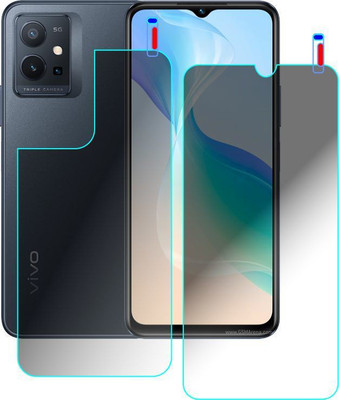 PONDRIK Front and Back Screen Guard for VIVO T1 5G(Pack of 2)