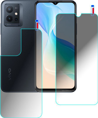 PONDRIK Front and Back Screen Guard for VIVO T1 5G(Pack of 2)