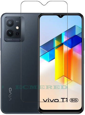 ECMERED Tempered Glass Guard for Vivo T1X, Vivo T1X 4G(Pack of 1)