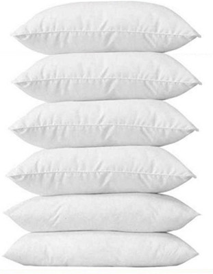 PALVIT Microfibre Abstract Sleeping Pillow Pack of 6(White)