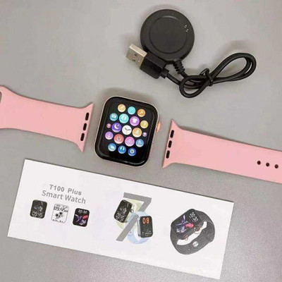 NKL Smartwatch 097 Series 7 BT Calling Like Steps Counter Value Of Money Smartwatch(Pink Strap, FREE)