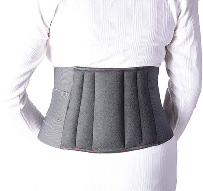 Cazoo Lumbo sacral belt used for back pain for spinal injury LS belt Abdominal Belt(Grey)
