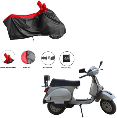 RiderShine Waterproof Two Wheeler Cover for LML(Select, Black, Red)