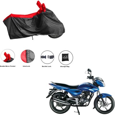 RiderShine Waterproof Two Wheeler Cover for Bajaj(XCD 135, Black, Red)