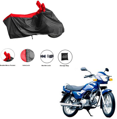 RiderShine Waterproof Two Wheeler Cover for TVS(Centra, Black, Red)