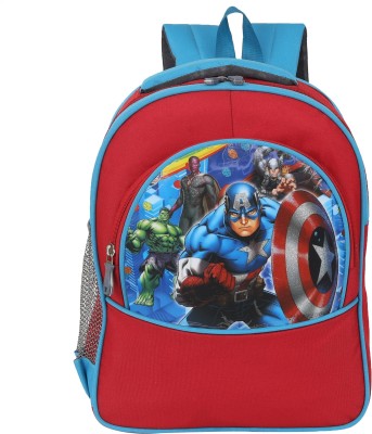 Ontop trends AVENGERS Medium 30 L Backpack SPIDERMAN BOYS SCHOOL BAG FOR (LKG/UKG/1st std) Waterproof School Bag(Blue, Red, 30 L)