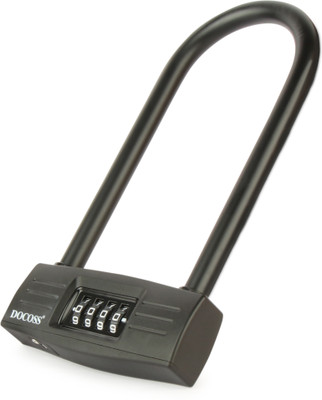 DOCOSS Metal U Lock Cycle Lock Number Lock /Cycle Locks / Bicycle Helmet Security Lock Cycle Lock