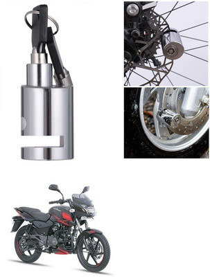 Znee Smart Lock for Bike and Motorcycle (Chrome)_Disk_Round_Lock_For Bajaj Pulsar 150 Disc Lock(Silver)