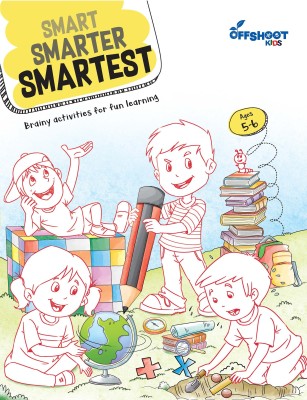 Workbook For Children Ages 5-6, Smart Smarter Smartest, Brain Activities For Fun Learning, Fun Books and Graded Activities
For Kids By Offshoot Books(Paperback, Offshoot Books)