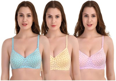 small candy Women T-Shirt Lightly Padded Bra(Multicolor)