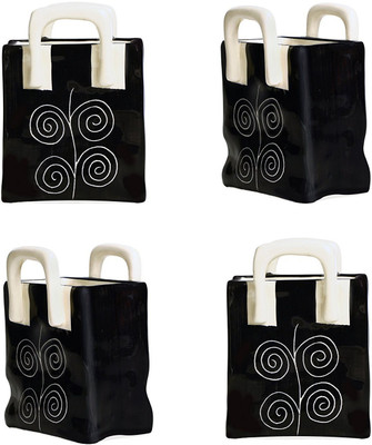 caffeine Empty Cutlery Holder Case(Black  Holds 600 ml)