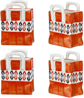 caffeine Empty Cutlery Holder Case(Orange  Holds 600 ml)